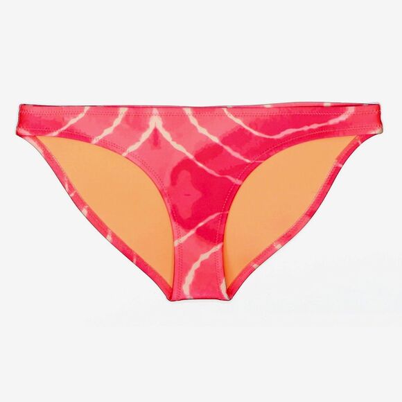 NWT TRIANGL SWIMWEAR Neon Pink Tie-Dye Neoprene Scuba Bikini Bottom Bathing Suit - Picture 1 of 5